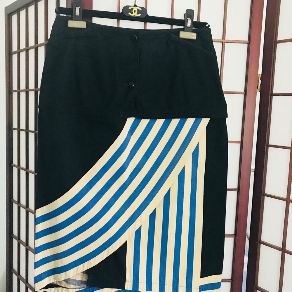 European black cotton skirt.